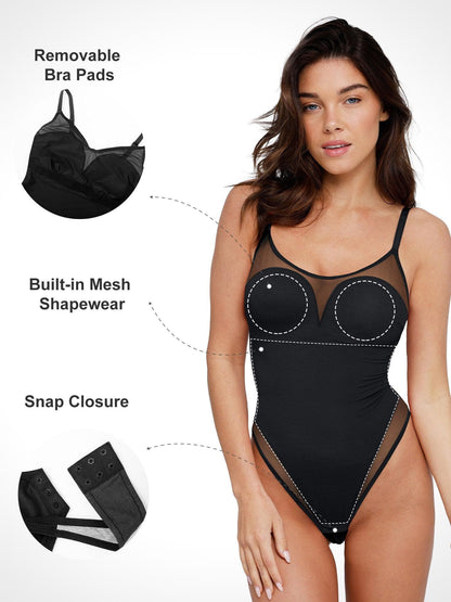 Shapewear İnceltici İllüzyon File Kaşkorse Bodysuit