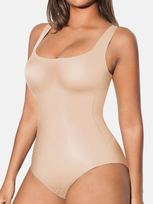 Toparlayıcı Shapewear Yuvarlak Yaka Kolsuz Bodysuit