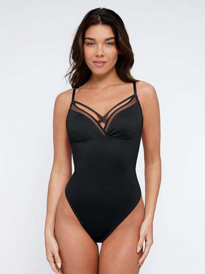 Shapewear İllüzyon File İnceltici Tanga Bodysuits