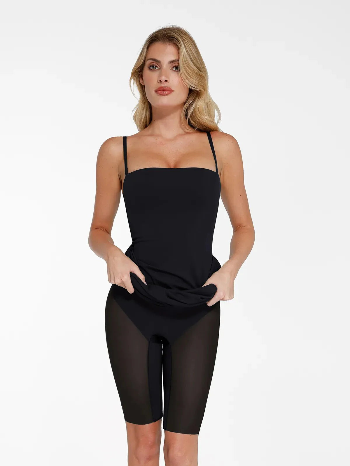 Bluetag Serinletici Shapewear İnceltici Midi Tüp Elbise