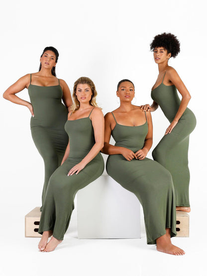 Shapewear Modal İnceltici Maksi Slip Elbise