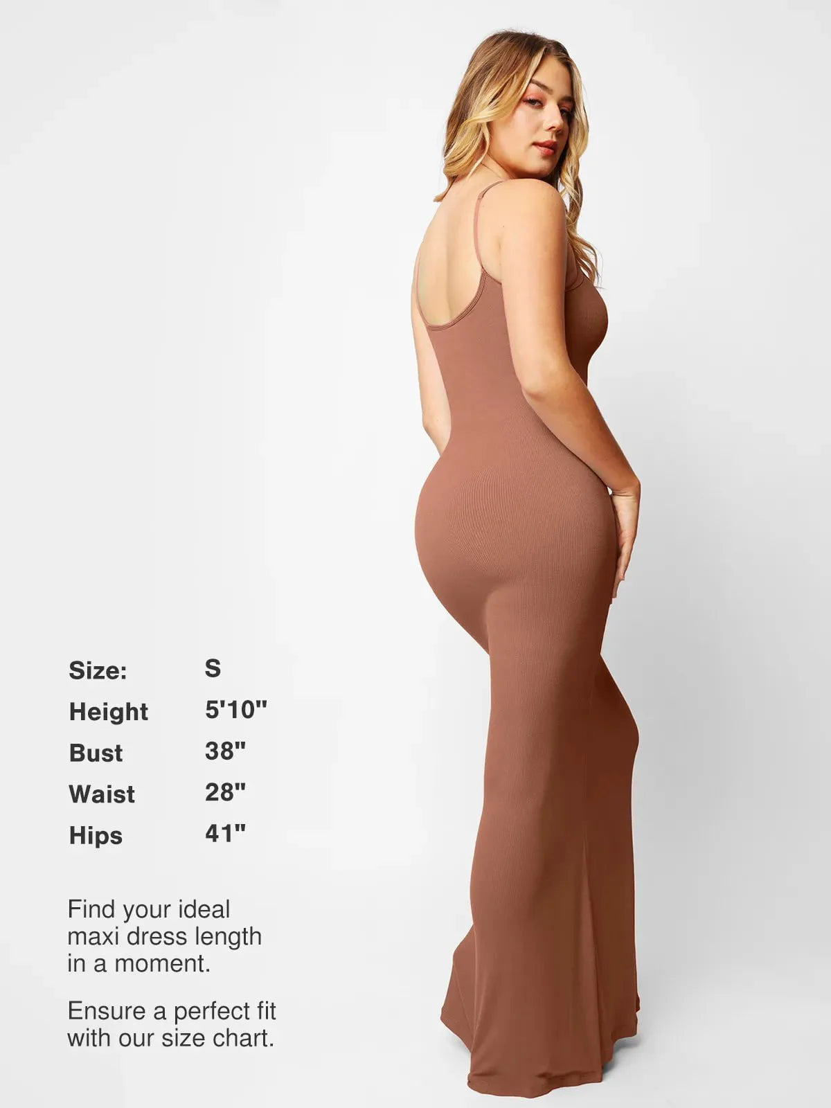 Shapewear Modal İnceltici Maksi Slip Elbise