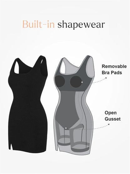 Shapewear Modal Şekillendirici Kolsuz Mini Elbise