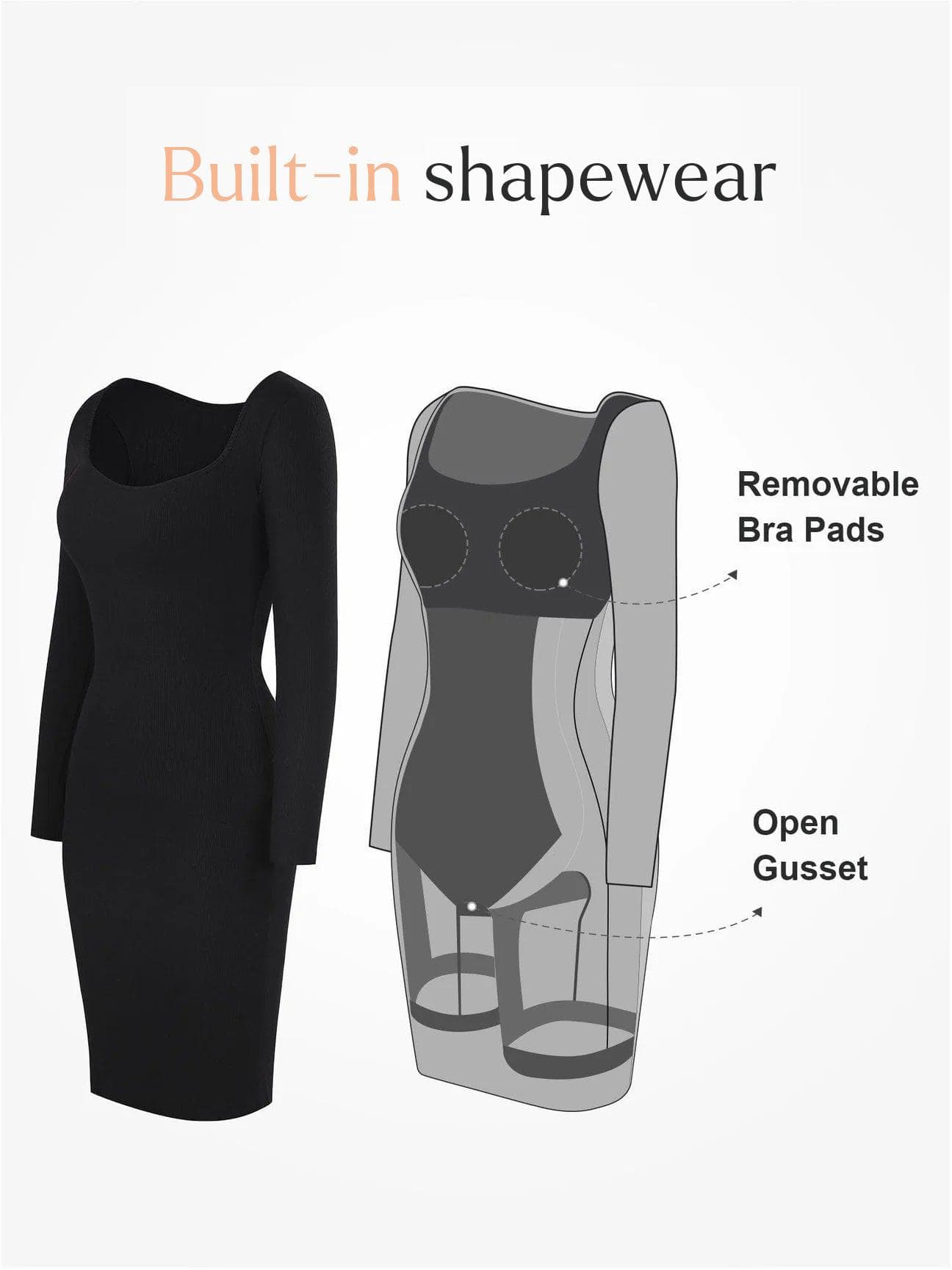 Shapewear İnceltici Modal Elbiseler