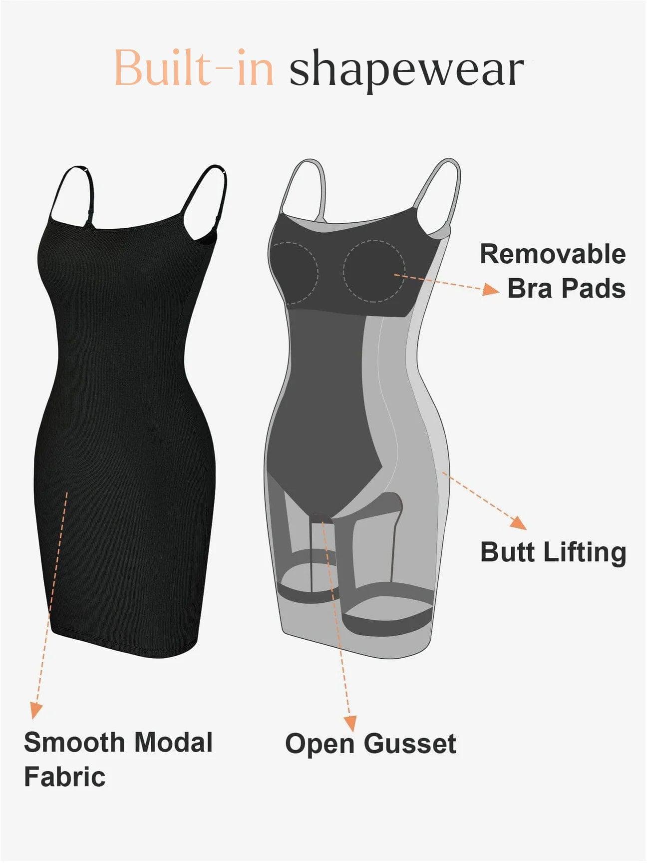 Shapewear Yumuşak Modal Şekillendirici Elbiseler