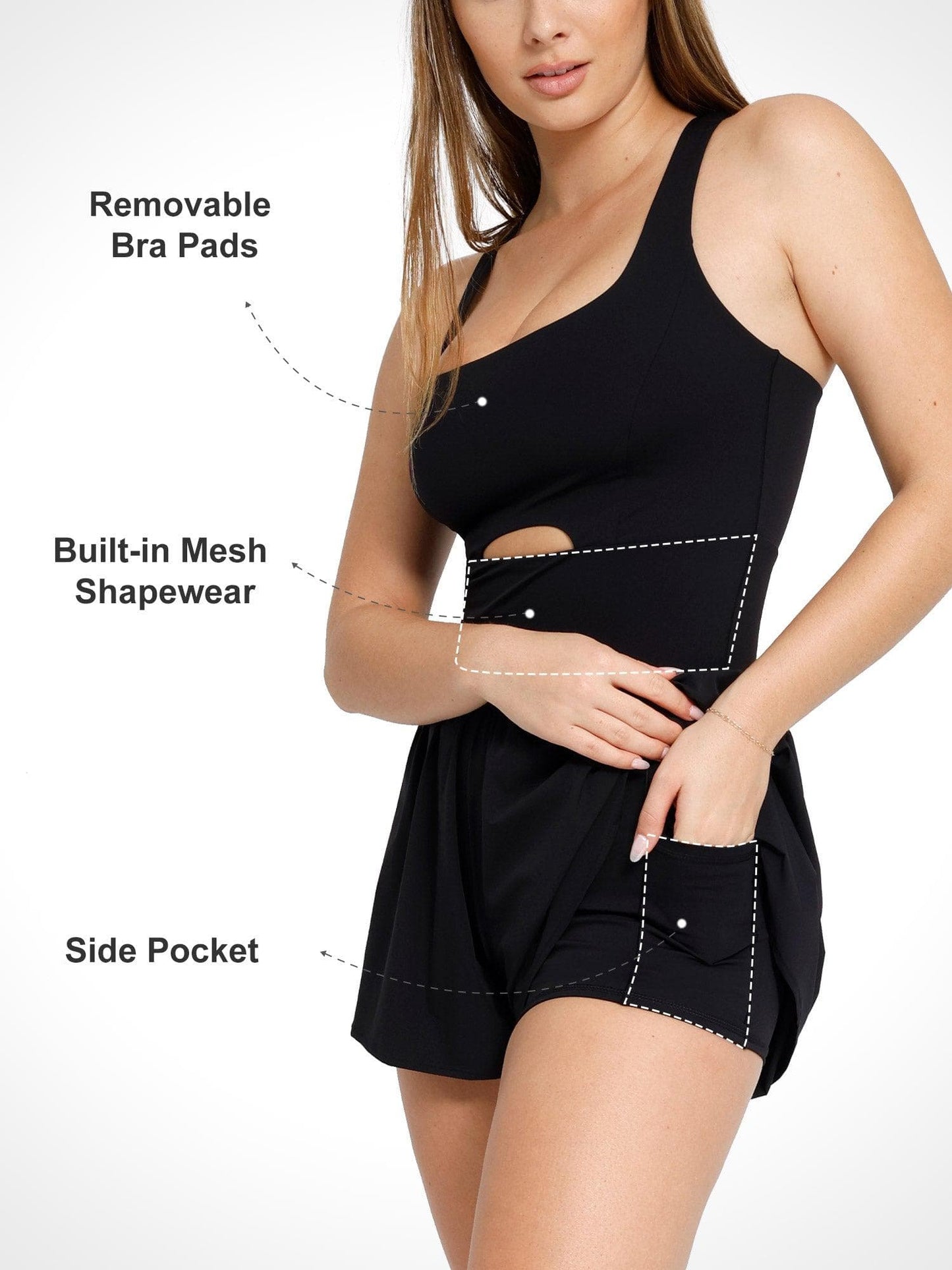 Shapewear Evcil Hayvan Tüylerine Dayanıklı Şekillendirici Egzersiz Tulumu