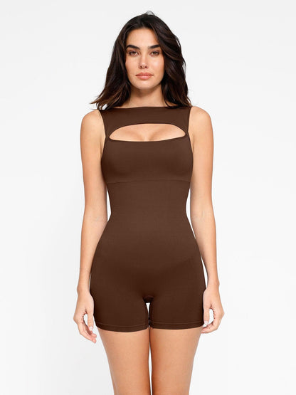 Shapewear Romper Dikişsiz Karın Kontrollü İçten Kesimli