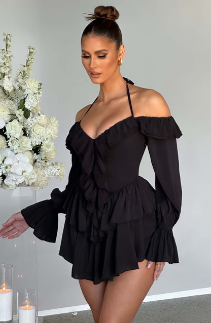 Savanna Playsuit - Siyah