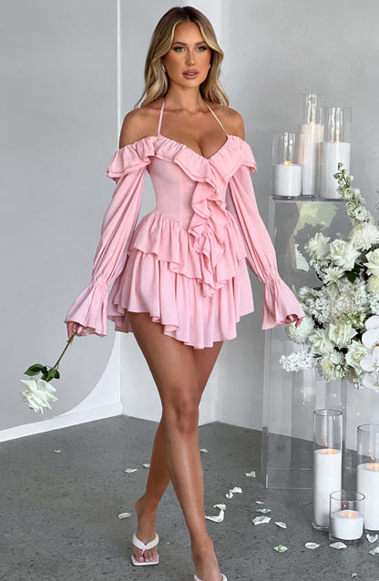 Savanna Playsuit - Pembe